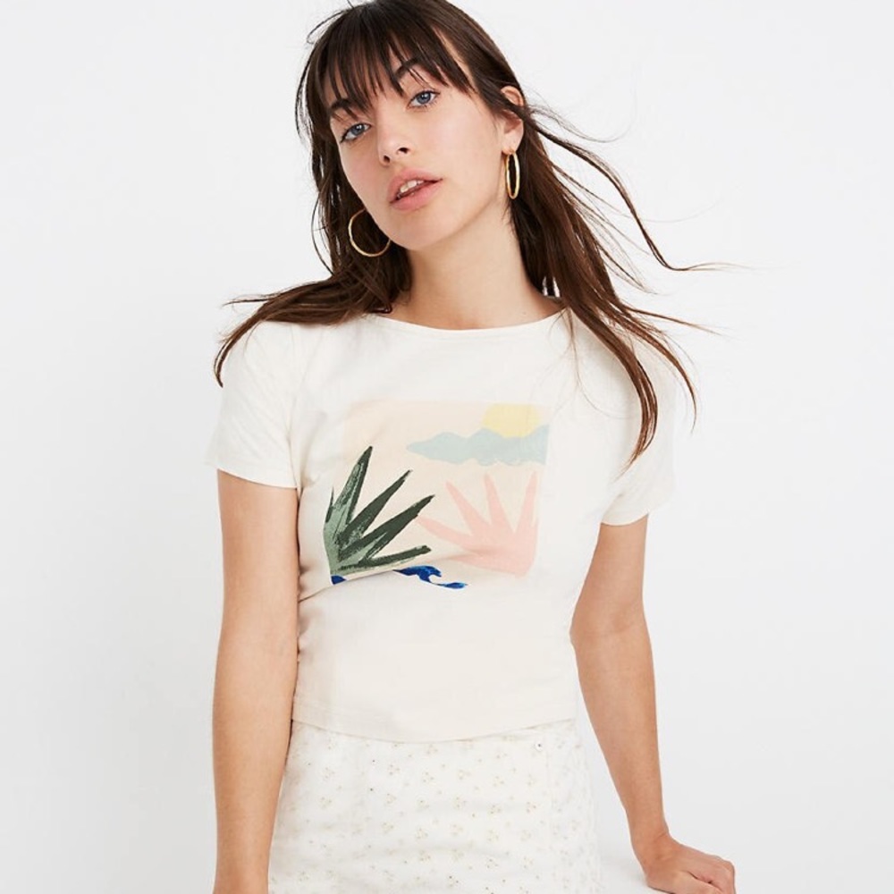 Botanical Graphic Setlist Boxy Tee